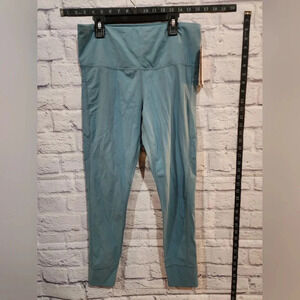 LYNFUN High Waist Yoga Leggings w/ Pockets XL Blue NWT Stretch Workout Pants